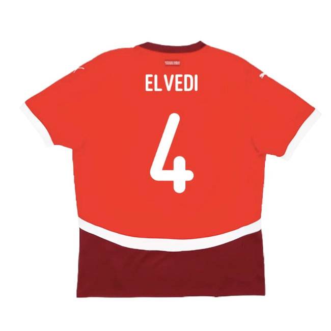 2024-2025 Switzerland Home Shirt (Elvedi 4)-SoccerKits Hub | Buy Soccer Jerseys Online